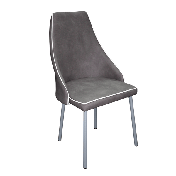 sedia imbottita in mozart gambe silver Elitte - doomostore