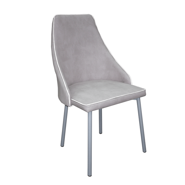 sedia imbottita in mozart gambe silver Elitte - doomostore