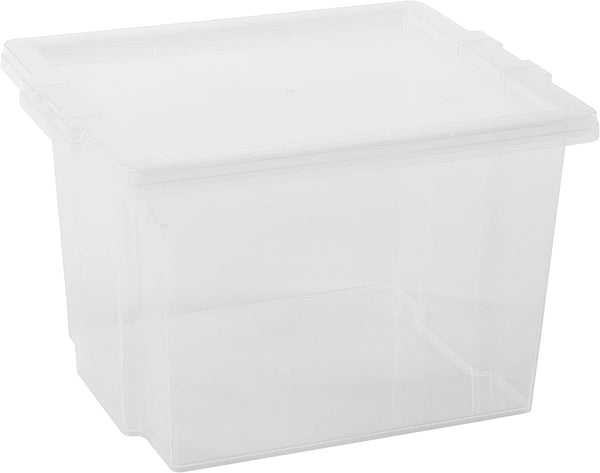 Scatole in plastica con coperchio, Set da 3 pezzi - doomostore